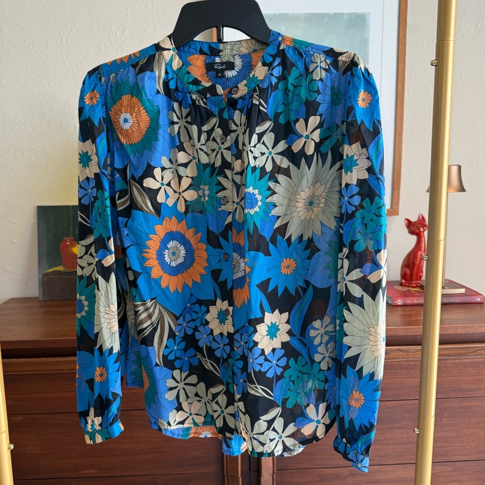 Rails Sonnet Azul Wildflower Top